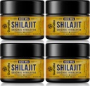 800mg Shilajit Supplement- Shilajit Pure Himalayan Organic Shilajit Resin med maksimal potens, Original fra Himalayan med 85 + Trace Minerals & Fulvic Acid for Focus & Energy, Immunitet, 4 pakker