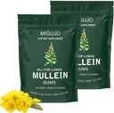 Mullein Lung Cleanse Repair Gum, Mullein Gum, Lung Cleanse Repair Gum - Pære Flavored, Mullein Leaf urt Uddrag for Lung Sundhed & Sinus Relief (2 poser)