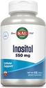 KAL Inositol Powder 550mg, Hjerne Sundhed, Nervesystemet & Mood Support, Cellular Health Support, Forbedret Absorption Formel, Let at blande, Ca.. 408 Tjenester, 8oz