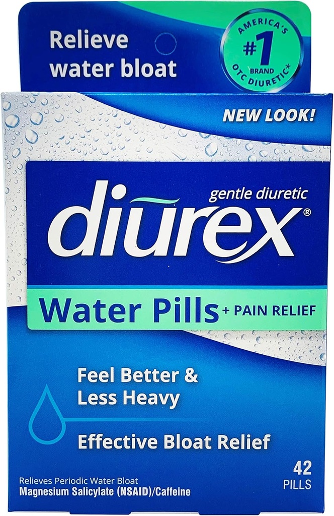Diurex vandpiller, 42 Count piller (pakke med 6)