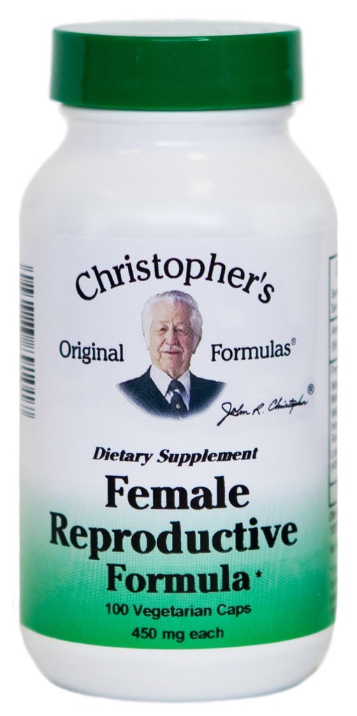 Christopher's Original Formulas Female Reproductive Formula – 100 Vegetarian Capsules – Herbal Blend for Women