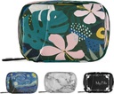 Naanle Hawaiian Palm Leaf Flower Pill Box 7 Dag Pill sag Travel Pill Organizer Bag med lynlås Portable ugentlige sag Kompakt størrelse for Vitamin Supplement Holder