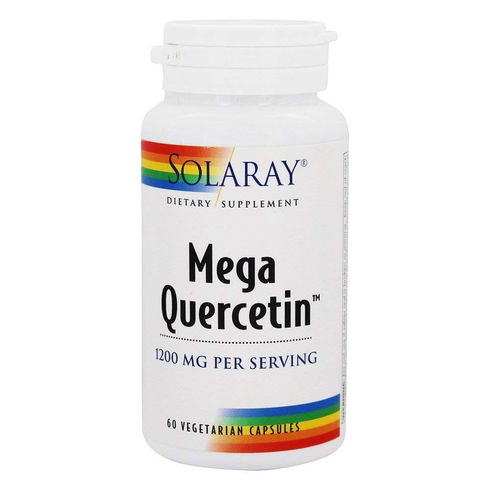 Solaray Mega Quercetin, Sund Sinus & immunforsvar & AMPK Activator, Rutin, Hesperidin & Bromelain, 60 VegCaps