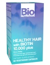 Bio Nutrition Sund hårstøtte med Biotin 60 vegetariske kapsler Budding- 124; stærkere hår