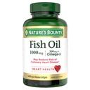 Naturens Bounty Fish Oil, Understøtter hjerte sundhed, 1000mg, Rapid Release Softels, 145 Ct