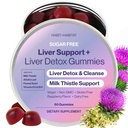 Leverstøtte Plus med Milk Thistle, Alfalfa Leaf, Vitamin D3 og B12 Advanced Formel