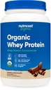 Nutricost Organic Whey Protein Concentrate, Double Chocolate Flavored, (2LBS) - Gluten- Free, Non- GMO