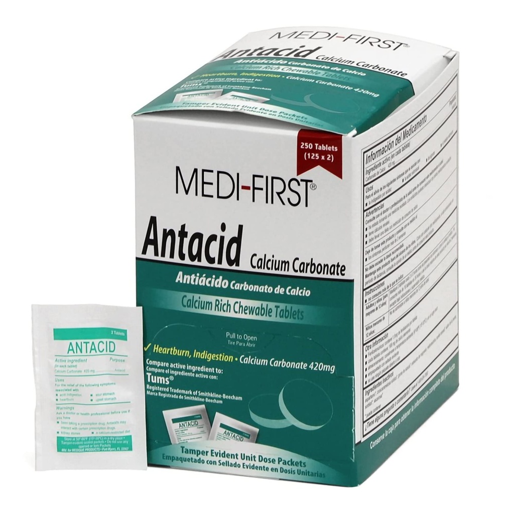Medit- First Antacida Tablet, 250 Ct
