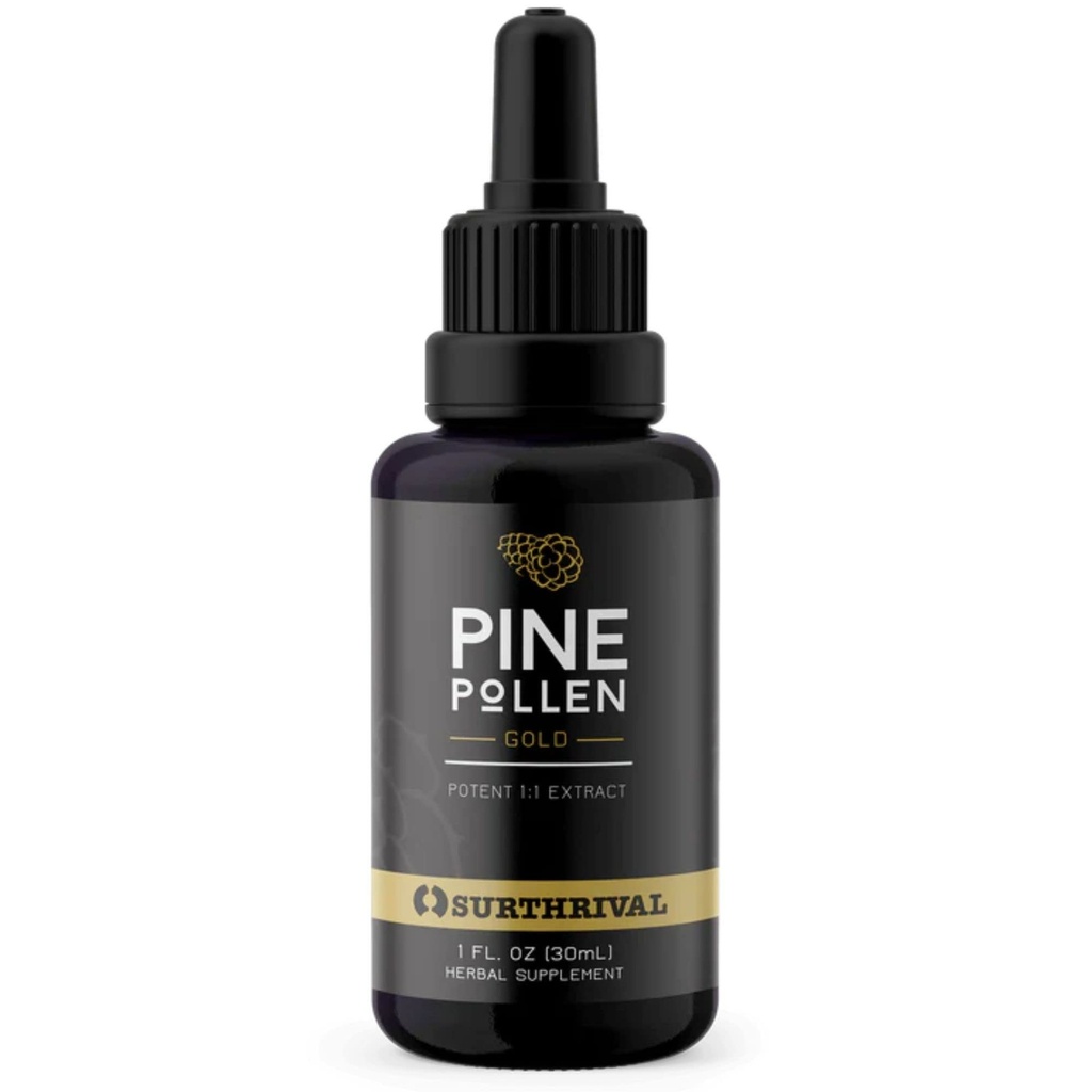 Surthrival: Pine Pollen Gold Extract (1 fl oz), Wild Hartered, Energy Restoration