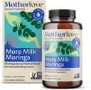 Motherlove More Milk Moringa (120 Capsule Værdi Størrelse) Moringabaseret Amning supplement til støtte Breast Milk Supply - Ikke-GMO, Økologiske urter, Vegan, Kosher