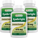 Bedste Naturals Eyebright 470 mg 180 Kapsler (180 Tæl (pakning med 3))