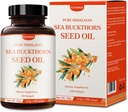 ULTHMOK Premium Sea Buckthorn Seed Oil, 100% Seed Oil, 100 Softels & 100 × 500mg, Non- GMO, Gluten Free.