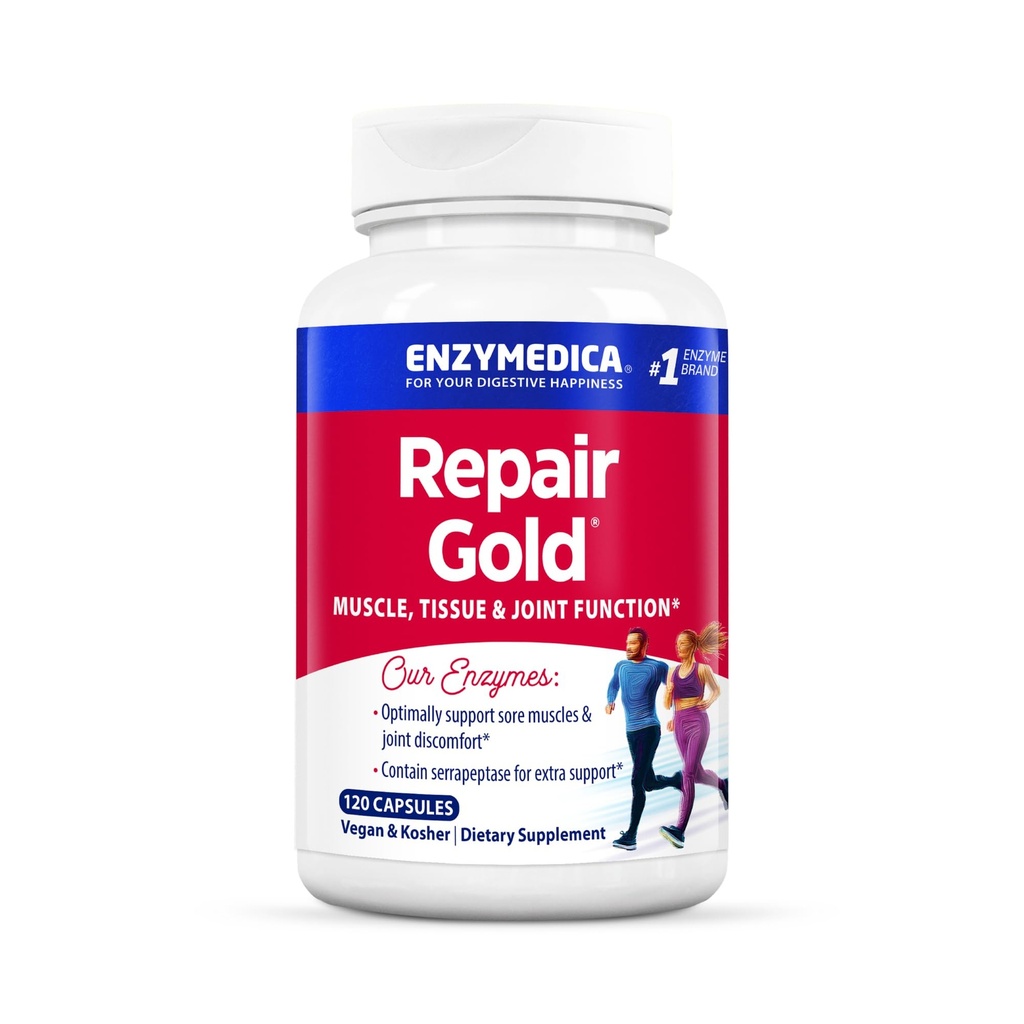 Enzymedica, Reparation Guld, Proteolytiske enzymer, Fælles Support Supplement, med Serrapeptase, 120 Greve