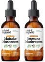 Wild & Organic Maitake Mushroom Tinktur 2 fl oz & immun Svampe Tinktur 2 fl oz