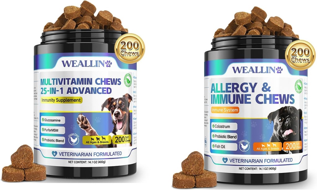 Hund vitaminer og hundeallergi Relief Chews