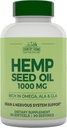 LAND FARMS Hamp Seed Oil 1000mg, Rich in Omega, ALA og GLA, immunforsvar, 90 Greve