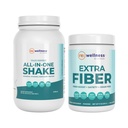 Reignite Wellness af JJ Virgin Vanilla Paleo-Inspireret All- in- One Shake og ekstra fiber pulver supplement