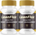 rize laboratorier (2 Pack) LeanFlux - Lean Flux vægttab at øge BAT niveauer, Leanflux Anmeldelser Non- GMO Let at synke supplement piller, Gain Brown Adipose Tissue BurnFat (120 kapsler)