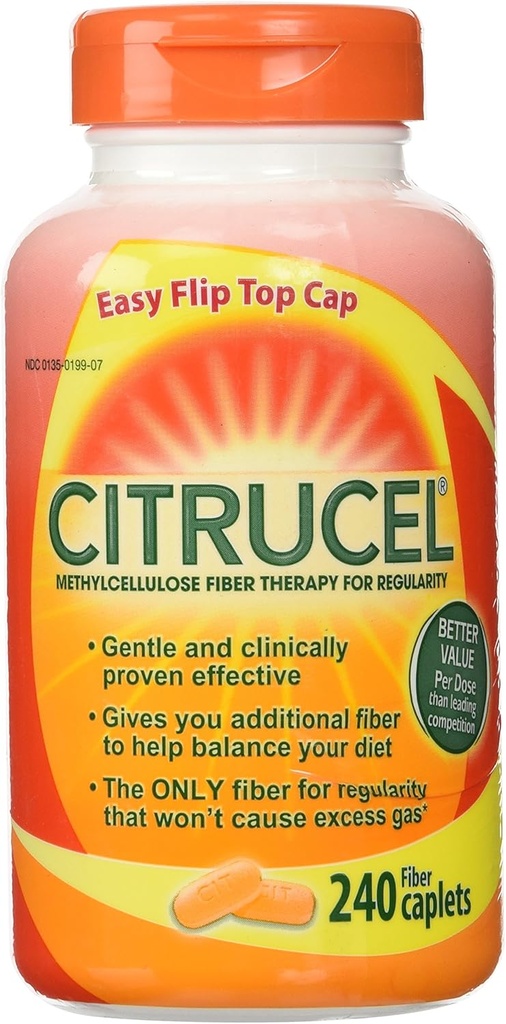 Citrucel Fiber terapi for regelmæssighed 500 mg - 240 kapsler