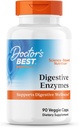 Doctors Best Digestive Enzymes, Supports Digestive Wellness, Non-GMO, Vegetarian 90 Veggie Caps