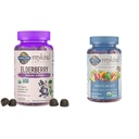 Haven af Life Organics Elderberry Gummies for voksne & Børn - Immunstøtte supplement med økologiske frugt & Organics Mænds Gumics Multi Berry, 120 Greve