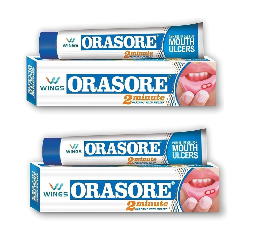 Orasore Mouth Ulcer Relief Gel (12gm Hver) - efter apoteker
