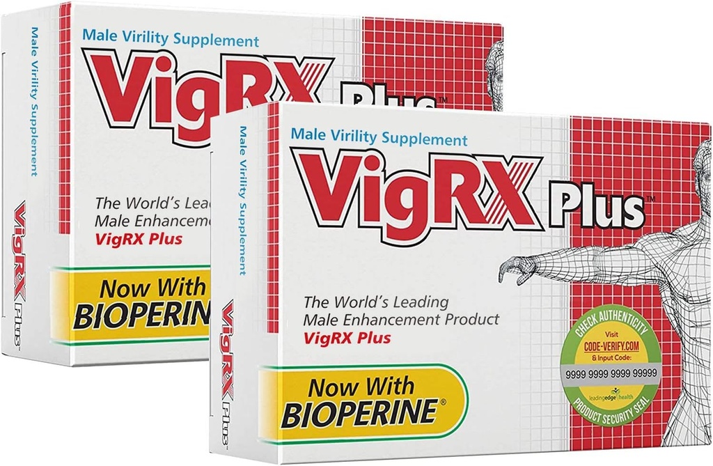 VigRX Plus Mand virilitet Herbal Kosttilskud Pill - 60 tabletter (2 Box)