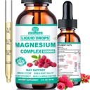 Cortisol Detox for kvinder & mænd w. Super rolig 16- in-1 Magnesium, Theanine, Ashwagandha, St Johns Wort, Lemon Balm, Cortisol Wellness Flydende dråber til Balanceret Cortisol, Harmone Balanceret & Afslapning