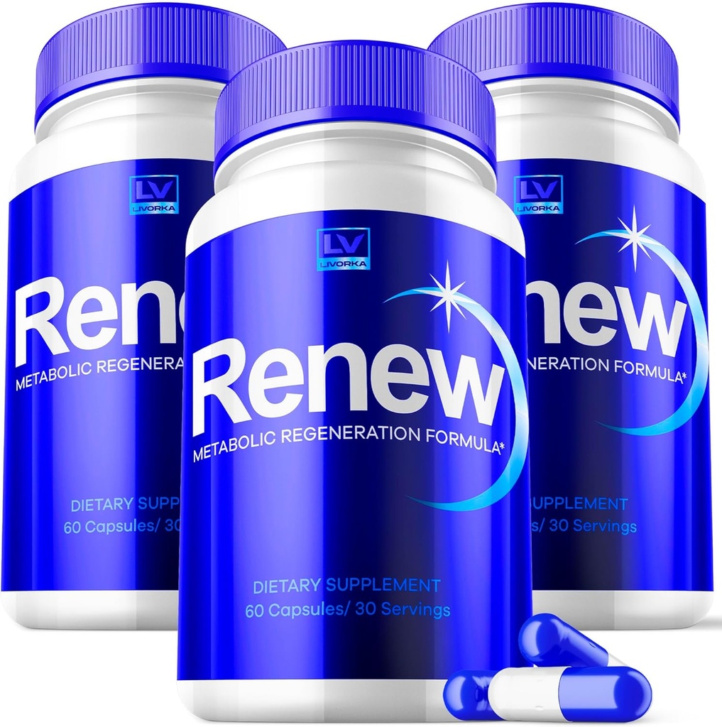 3 Pack - Renew, Renew kapsler, Renew piller, Renew kapsler Advanced, Renew Maksimum, 180 kapsler til 3 måneder