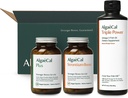 ALGAECAL Welcome Kit - Bone Builder Pack, Plant Based Calcium Supplement & Strontium, 16 næringsstoffer til Bone Health + EPA & DHA Omega 3 Fish Oil, Support Brain, Heart, Skin & Bones, Made in USA