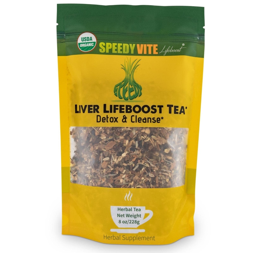Lever Detox te af SpeedyVite Budd124; Økologisk Budding 124; Cleanses, Støtter Lever, Galdeblære Sundhed med Mælkebøtte, Mælkebøtte Leaf, Fennel, PAU d 'Arco bark, Sassafras, Ingefær