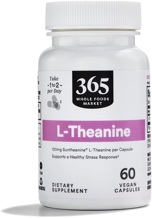 Hele fødevaremarkedet, L- Theanine 100 MCG 60 CT