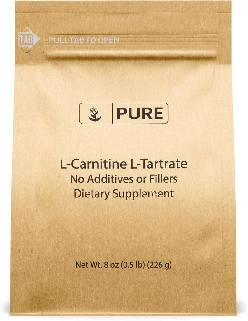 Pure Original Ingredients L- Carnitin L- Tartrat (8oz) Powder, Aminosyretilskud, Lab- Verified