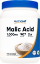 Nutricost Malic Acid Powder 2 LBS - Gluten Free, Non- GMO