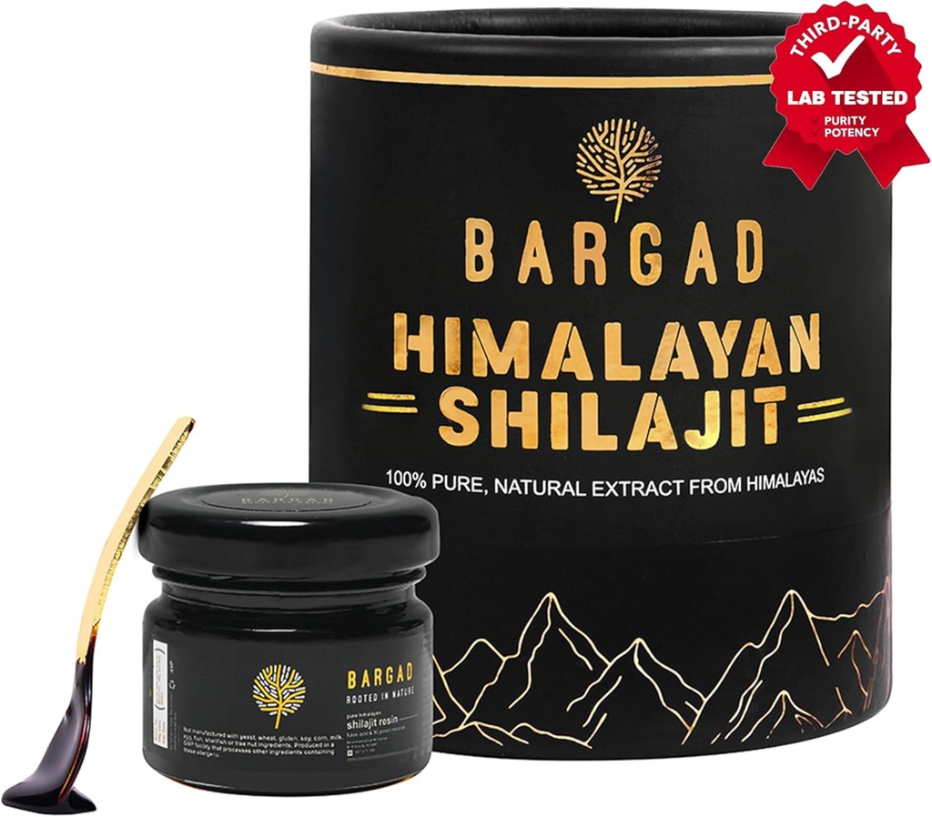 Pure Himalayan Shilajit Resin høj potens for mænd & kvinder; Lab Testet med 124; Gold Grade 100% Pure Shilajit med Fulvic Acid & 85 + Trace Minerals for Energy Boost & Immunsupport