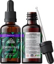 Lemongrass Tincture, Organic Lemongrass Extract (Cymbopogon Citratus) Urtetilskud, Non- GMO i Cold- Pressed Organic Vegetabilsk Glycerin, 700 mg, 2 oz (60 ml)