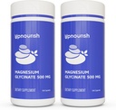 UpNourish chelated Magnesium Glycinate 500mg Capsules - Magnesium chelat for høj absorption - Pure Magnesium supplement for ro, ben kramper, muskelrelaxation 480 Kapsler