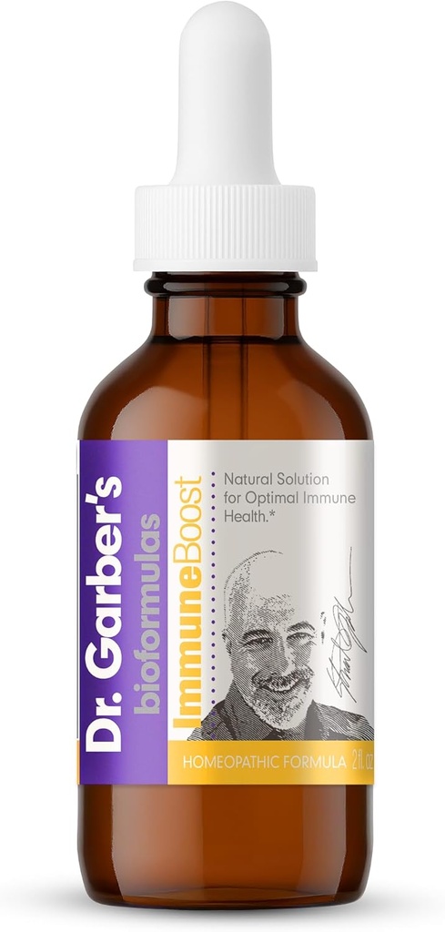 Dr. Garbers naturlige løsninger immunforsvar Boost sundhed orale dråber - Gemmoterapi flydende supplement til styrke Immunitet, Support immunsystem, øge modstand, & Indeholder antioxidanter - 60ml