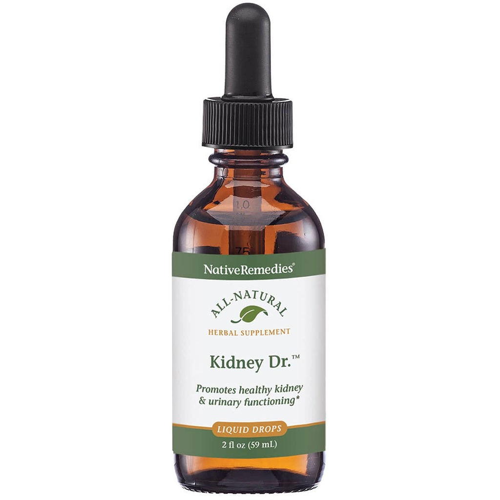 Native Remedies Nyre Dr. - Alle naturlige herbal supplement til Nyre og urinveje System Sundhed - 59 ml