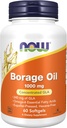 Now Foods Supplements, Borage Oil 1000 mg med 240mg GLA (Gamma Linolensyre), 60 Softgels