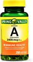 Spring Valley - Vitamin A TILLÆG 2400MCG 250 Softgels