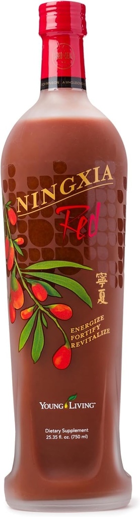 Ung Living NingXia Red Buddy 124; 25,35 oz Flaske Buddy 124; Antioxidant- Rich Superfruit Blend Buddy 124; Antioxidant Drink 124; Forøg fysisk energi Buddy 124; Funktioner Wolfberry, Plum, Aronia, Cherry, Blåbær, & Pomegranate