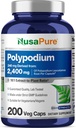 NusaPure Polypodium Leucotomos 10: 1 Extract, 240 mg Ækvivalent med 2400mg 200 Veggie Capsules (Vegetarisk, non- GMO, Vegan)