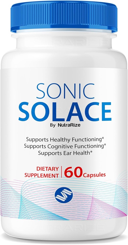 Sonic Solace - Avanceret formel til at opretholde sund hørelse, Officiel Sonic Solace for Ear Health, Al naturlig støtte til samlet velvære, SonicSolace anmeldelse (60 kapsler)