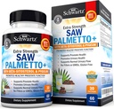 Saw Palmetto for mænd med Pygeum Bark Uddrag og Beta- sitosterol - Understøtter Prostata sundhed og sund prostata funktion - fremmer urin sundhed og normal urinstrøm - Ikke GMO Gluten Free 60 Ct