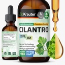 BIO KRAUTER Cilantro Supplement - Rich Source of Antioxidants - Natural Cleansing & Detox Cilantro Tincture - Vegan, Alkohol Free Drops 2 Fl. Oz.