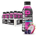 Protein2o Hydration Drink - 2-in-1 Flydende Clear Whey Protein Isolate og Electrolyte Drink - 15g Protein, Vitaminer B5, B6 - efter-Workout Inddrivelse - 16,9 Fl Oz - 12 Count Dragon frugt Blackberry