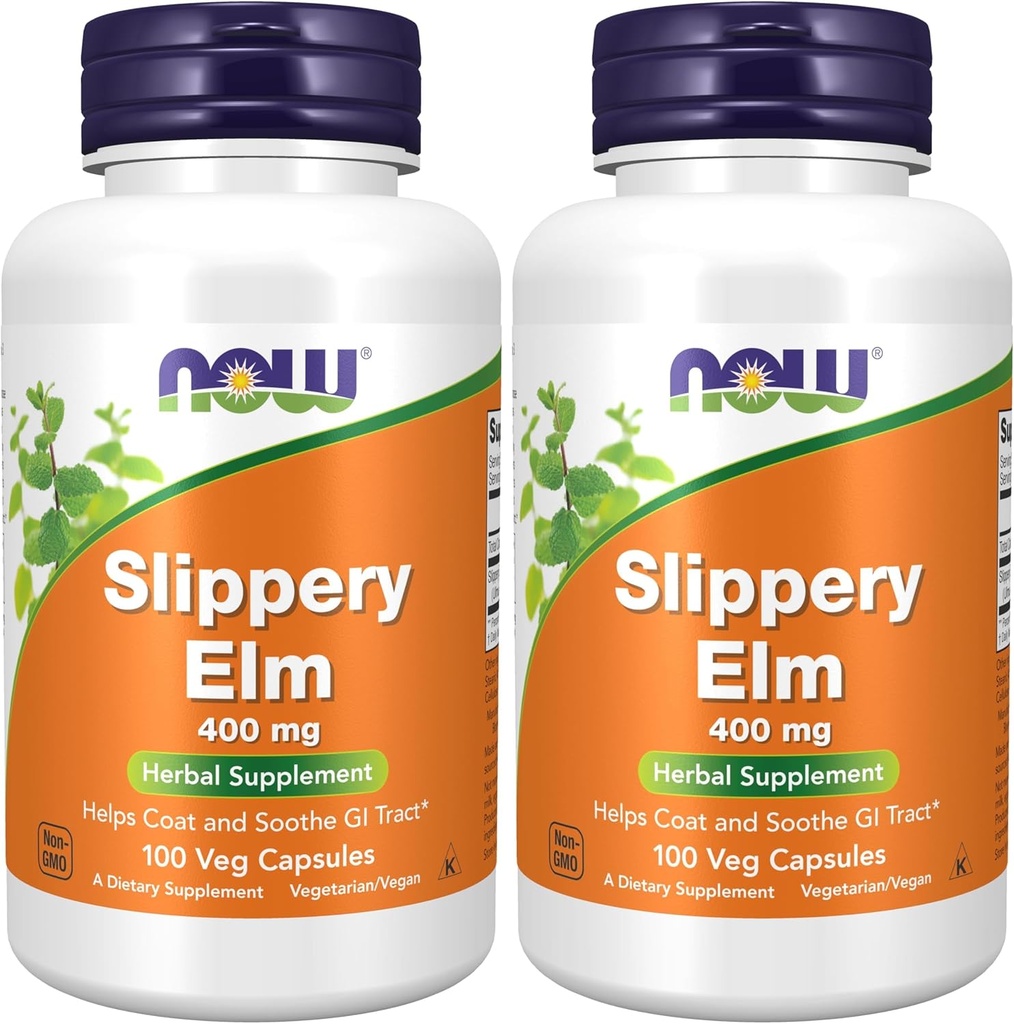 Slippery Elm 400mg 100 kapsler (pakke med 2)