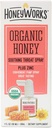 HoneyWorks Voksen Hals Spray til Sore Hals Relief, 1 Oz, Lindrende Non- GMO USDA Organic Dark Honey + Zink, Fast- Fungerende Relief, Age 12 År +